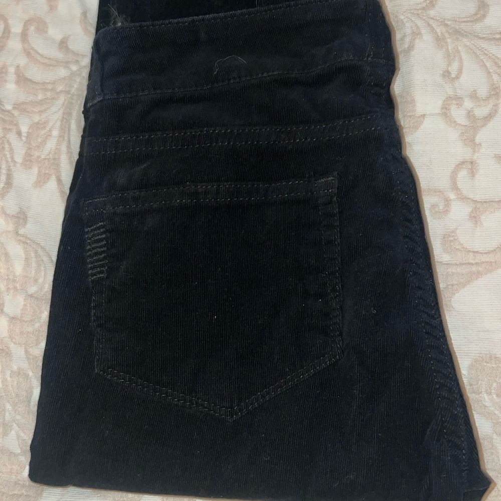 Paige premium denim and black corduroy. Size 24’ skyline.